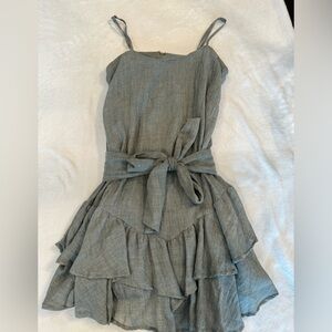 Adjustable tie front dress